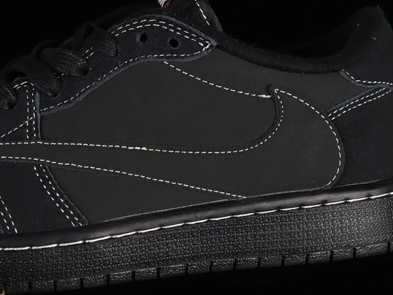 All Categories Air Jordan Jordan Series Basketball Shoes Air Jordan 1 Low Z Version Travis Scott x Air Jordan 1 Low OG "Triple Black" AJ1 Joe 1 Black Warrior Overhook DM7866-001